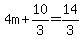 +4m+%2B+10%2F3+=+14%2F3+