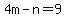 +4m-n=9+