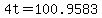 +4t+=+100.9583+