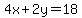 +4x%2B+2y+=+18+