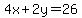 +4x%2B2y=26+