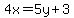 +4x=5y%2B3