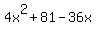 +4x%5E2%2B81-36x+