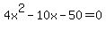 +4x%5E2-10x-50=0