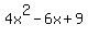 +4x%5E2-6x%2B9+