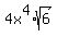 +4x%5E4%2Asqrt%286%29+