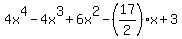 +4x%5E4+-+4x%5E3+%2B+6x%5E2+-+%2817%2F2%29%2Ax+%2B+3+