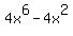 +4x%5E6-4x%5E2
