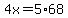 +4x+=+5%2A68+