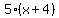 +5%2A%28x+%2B+4%29+