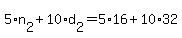 +5%2An%5B2%5D+%2B+10%2Ad%5B2%5D+=+5%2A16+%2B10%2A32+
