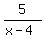 +5%2F%28x-4%29