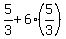 +5%2F3+%2B+6%2A%285%2F3%29+