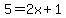 +5=2x%2B1