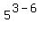 +5%5E%28+3+-+6+%29+