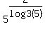 +5%5E%282%2Flog3%285%29%29+