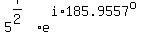 +5%5E%287%2F2%29+%2A+e%5E%28i%2A185.9557%5Eo%29+