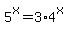 +5%5Ex=3%2A4%5Ex+
