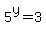 +5%5Ey+=+3+