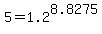 +5+=+1.2%5E8.8275+