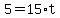 +5+=+15%2At+