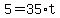 +5+=+35%2At+