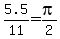 +5.5%2F11+=+pi%2F2+