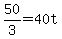 +50%2F3+=+40t+