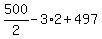 +500%2F2+-+3%2A2+%2B+497+