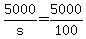 +5000%2Fs+=+5000%2F100+