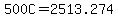 +500C+=+2513.274+