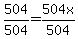 +504%2F504+=+504x%2F504