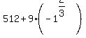 +512%2B9%28-1%5E%282%2F3%29%29