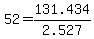 +52+=+131.434+%2F+2.527+