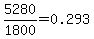 +5280%2F1800+=+0.293+