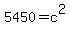 +5450+=+c%5E2+