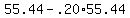 +55.44+-+.20%2A55.44
