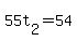 +55t%5B2%5D+=+54+