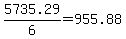 +5735.29%2F6+=+955.88+