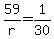 +59%2Fr+=+1%2F30+