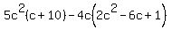 +5c%5E2%28c%2B10%29-4c%282c%5E2-6c%2B1%29+