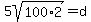 +5sqrt%28100%2A2%29+=+d++