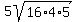 +5sqrt%2816%2A4%2A5%29+
