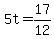 +5t+=+17%2F12+