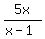 +5x%2F%28x-1%29+