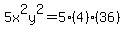 +5x%5E2y%5E2=+5%284%29%2836%29