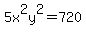 +5x%5E2y%5E2=+720