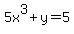 +5x%5E3%2By=5+