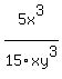+5x%5E3%2F15xy%5E3+