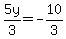 +5y%2F3=-10%2F3